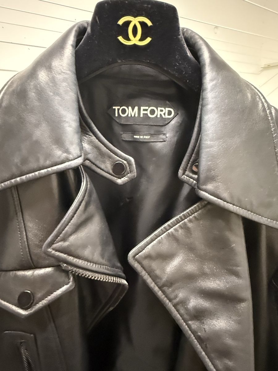 Tom Ford Vestes: Tom Ford Lederjacke schwarz mit Steppmuster – D'occasion à Meilen par Dievondort 1