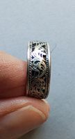 Jolie bague ethnique poinçon argent 925 - Taille 56