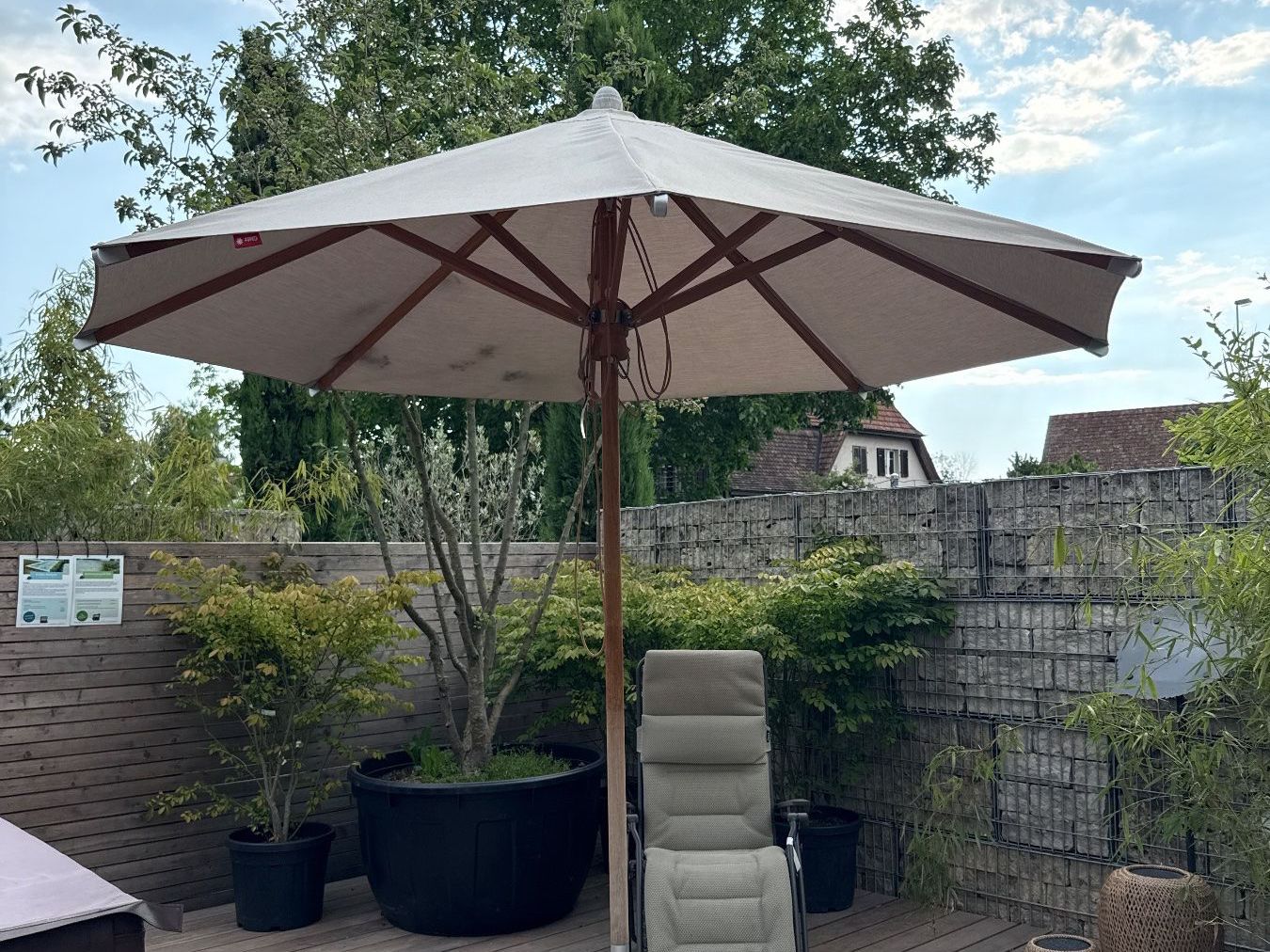 Glatz Ombrelloni: Glatz Schirm Teakwood Ø300cm – Usato da Andhausen venduto da Ste_senn 5