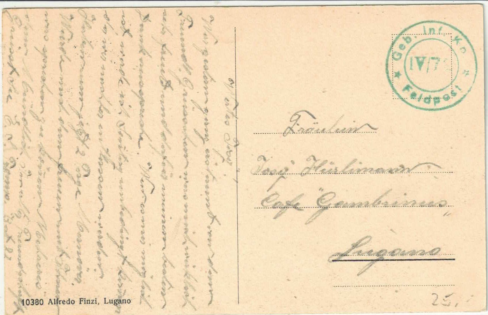 Cartoline postali: Saluti da Tesserete - coloriert – Usato da Ettingen venduto da Kartenplanet 1