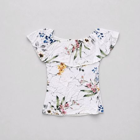 Romantisches Top floral Gr. XS Boho Hippie Coachella