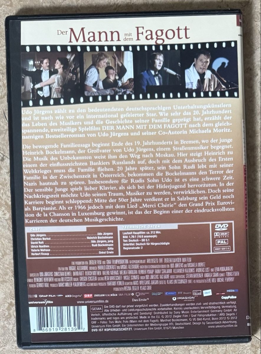 Alle DVDs: DER MIT DEM MANN FAGOTT  – Neu (gemäss Beschreibung) aus Dietikon von AndreaSch01 1