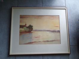 Original ferdinand schmid 1978 wagenhausen und der rhein
