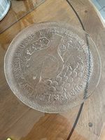 Glas-Käseplatte / Servierplatte