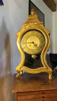 Pendule neuchâteloise bois dorée Pendel holz Uhr