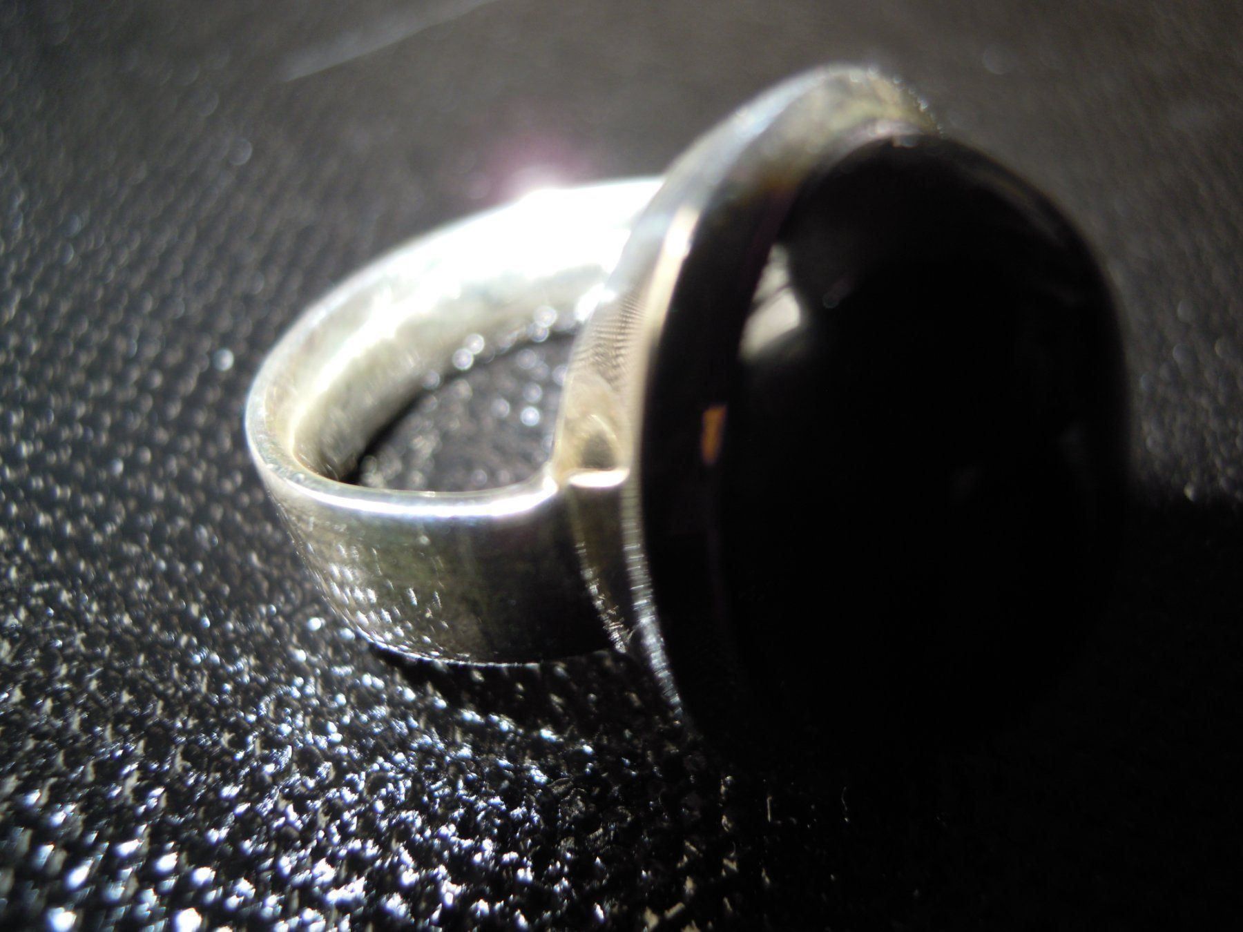 Ringe: Ring, Silber/Onyx, Durchm.54mm (int.18) – Neu (gemäss Beschreibung) aus Muri b. Bern von Silberqualle 2