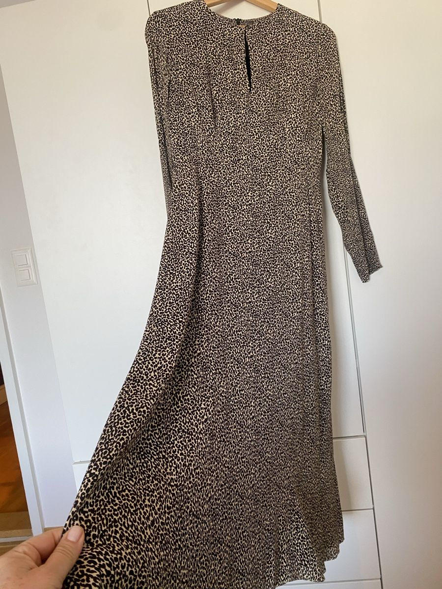 Massimo Dutti Vestiti: Massimo Dutti Leopard Print Midi Dress, Size 40. Chic! – Nuovo (secondo la descrizione) da Herrliberg venduto da non_5qdb 2