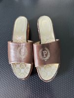 POLLINI Sandalen, neu, leder braun, gr. 41