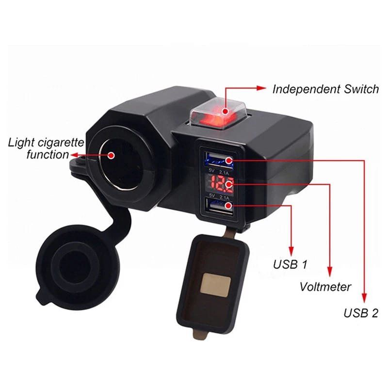Tutti i ricambio per moto: 12V USB Steckdosen Motorad und Auto – Nuovo e nell'imballaggio originale da Winterthur venduto da Neilpryde01 3