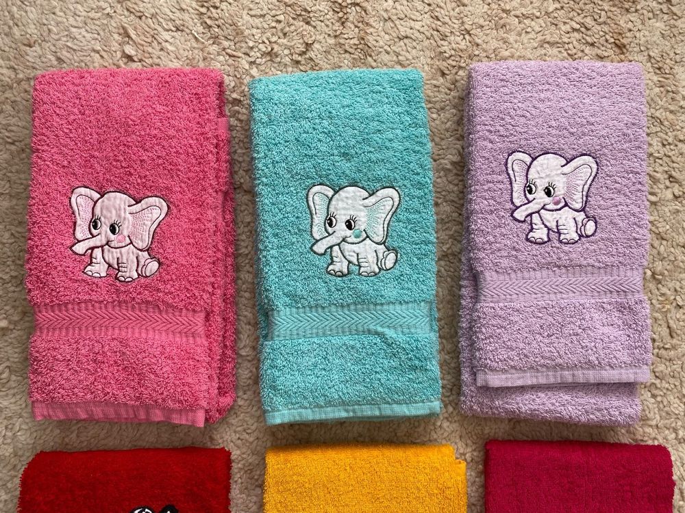 6 x FrotteeHandtücher für Kinder mit lustigen Motiven NEU ! Kaufen