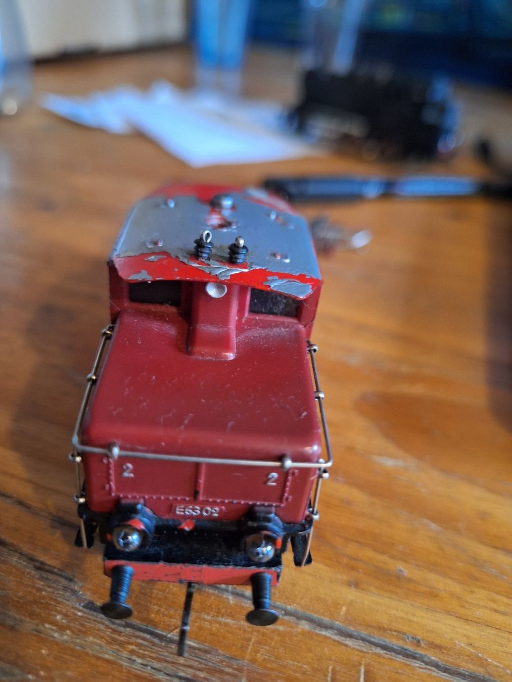 Märklin Modellini di ferrovie: HAG E6302 Lokomotive rot – Usato da Altstätten SG venduto da Bambam2012 2