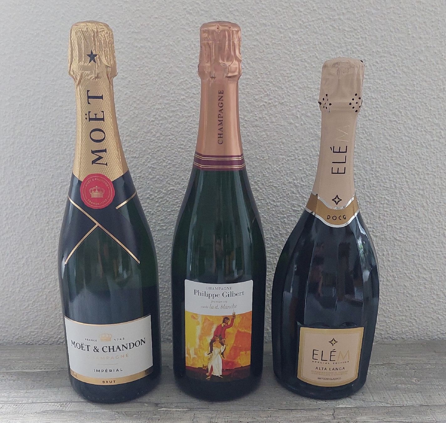 Moet Bevande alcoliche: 3er Set Champagner/Schaumwein – Nuovo (secondo la descrizione) da St. Moritz venduto da psina20
