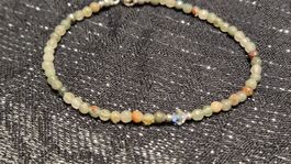 Bracelet fin en pierres naturelles et cristal Swarovski ✨