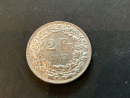 1943 2 FRANKEN VORZ.UNZ