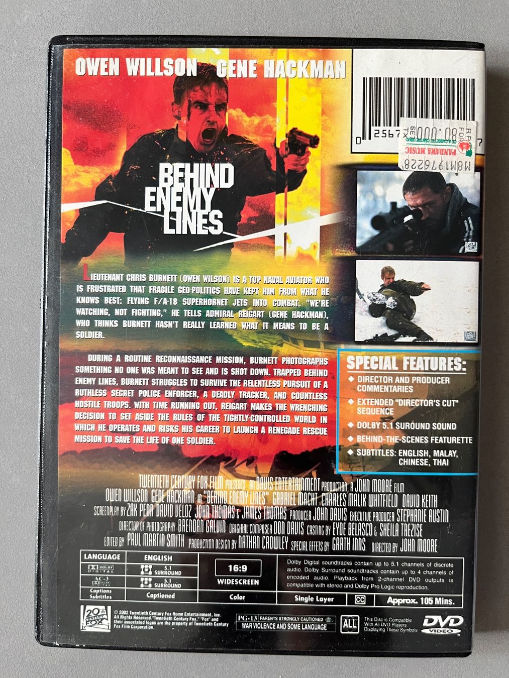 Tutti i DVDs: Behind Enemy Lines (2002) DVD 📀 – Nuovo e nell'imballaggio originale da Sierre venduto da black.box 1