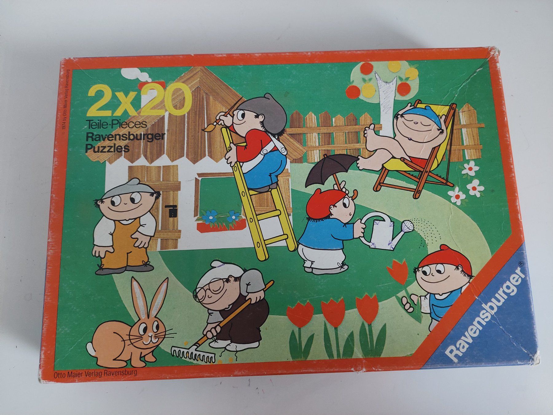Ravensburger Puzzles: "Mainzelmännchen II" Ravensburger Puzzle 2x20 Teile – Gebraucht aus Embrach von pz78