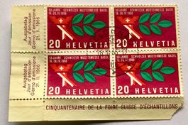 4er Block Nr.440  Stempelt Melchnau 1966   