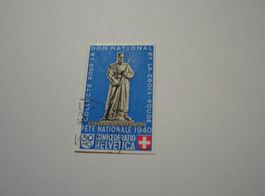 Ausschnitt aus Block Pro Patria 1940, gestempelt, 30 Rappen