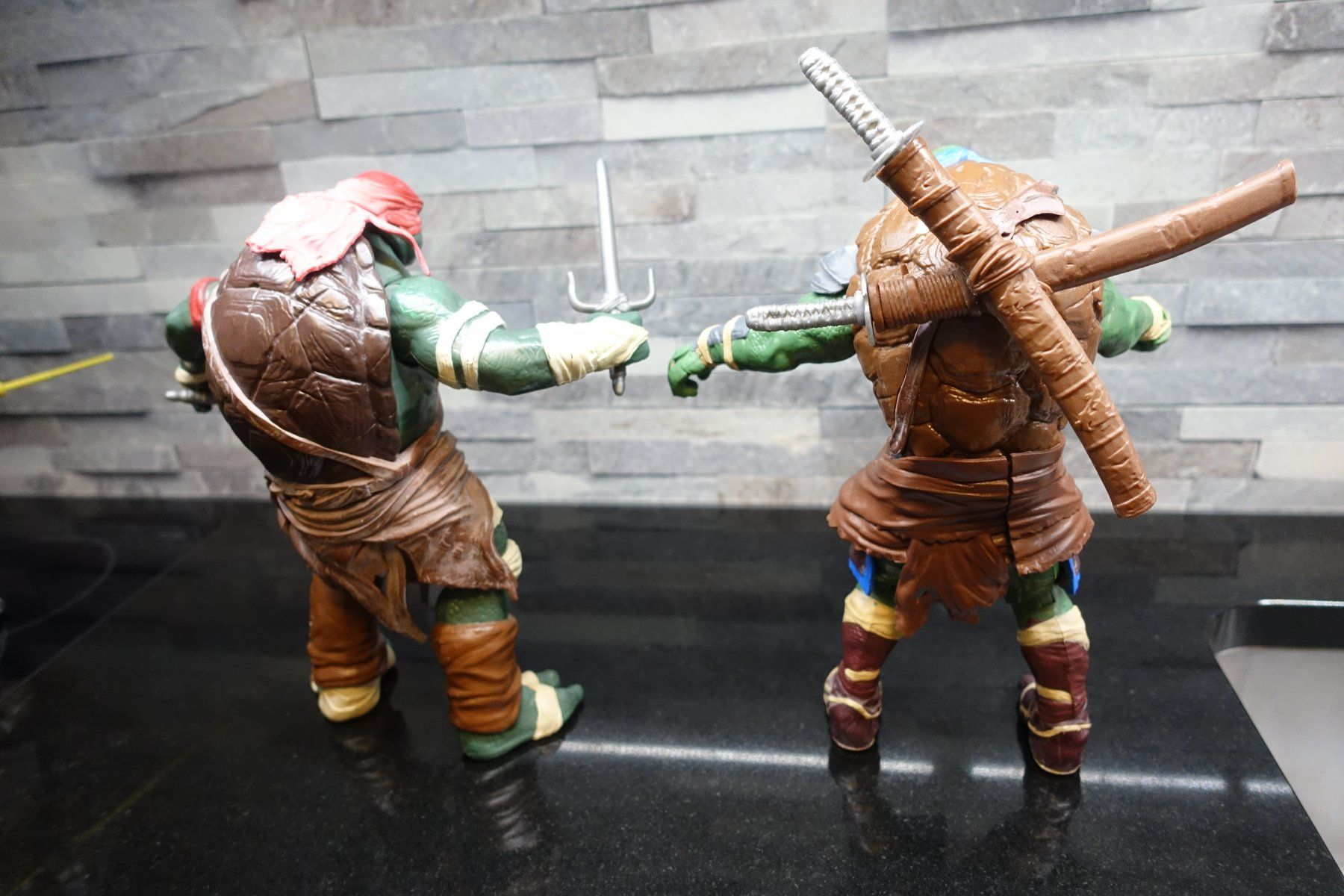 Statuette: 4 Stk. Turtles-Figuren – Usato da Belp venduto da Mazarron58 3