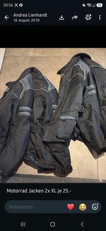 Motorrad Jacken 2x XL 25 CHF/Stück