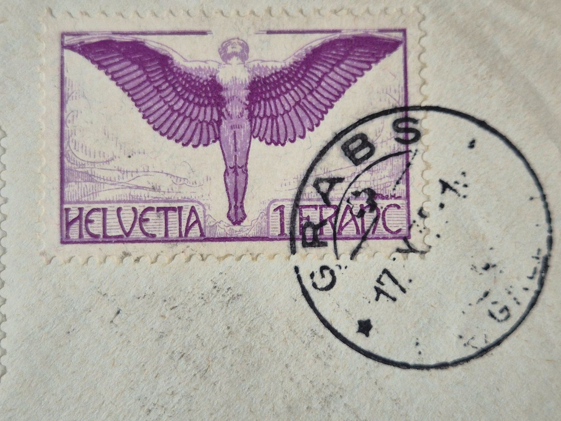 Tutti i francobolli: Luftpostbrief 1935 eingeschrieben  Grabs - New York City – Usato da Seewen SZ venduto da SuperpumaDisplayTeam 3