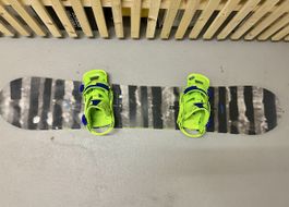 Burton snowboard with bindings