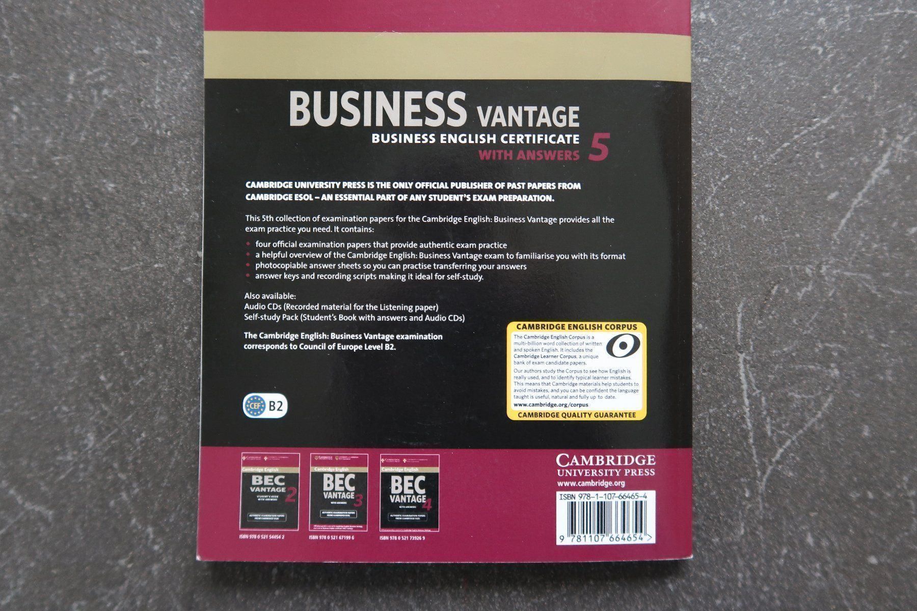 Livres: Business Vantage BEC – D'occasion à Walperswil par Mangiaba 1