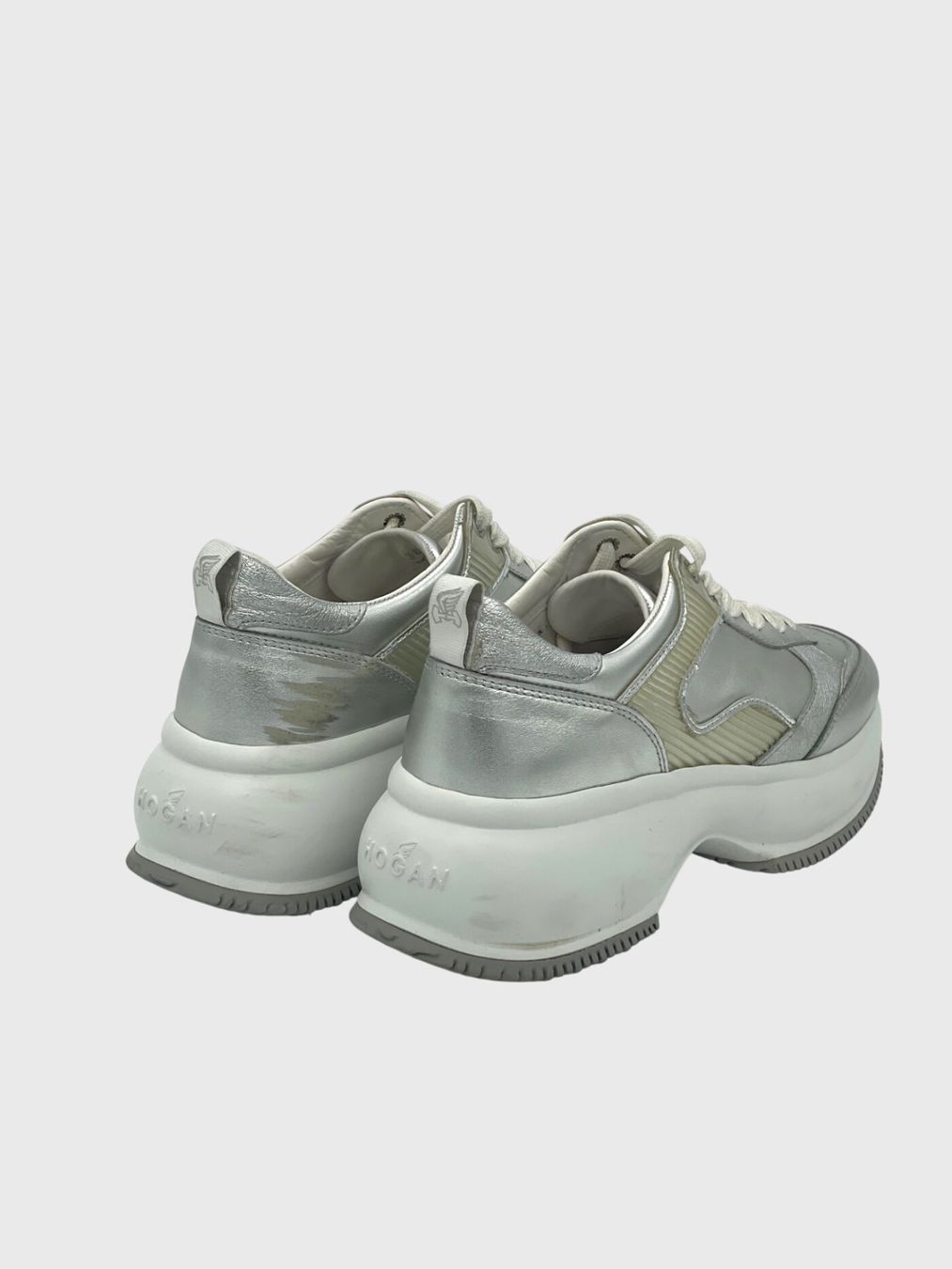Hogan Damenschuhe: Hogan Maxi I Active Platform Sneaker EU 38 Metallic – Gebraucht aus Zürich von shoe_shop 3