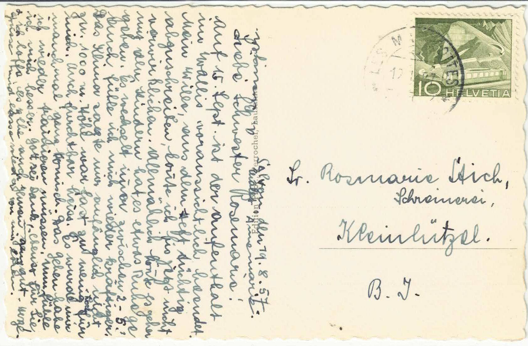 Cartoline postali: Finhaut – Usato da Ettingen venduto da Kartenplanet 1