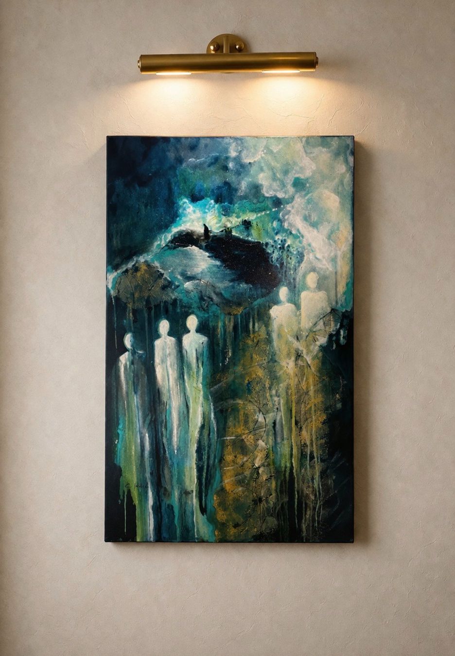Dipinti: Christine Imstepf "Le voyage éthére" – Nuovo (secondo la descrizione) da Vétroz venduto da Peinture_Intuitive