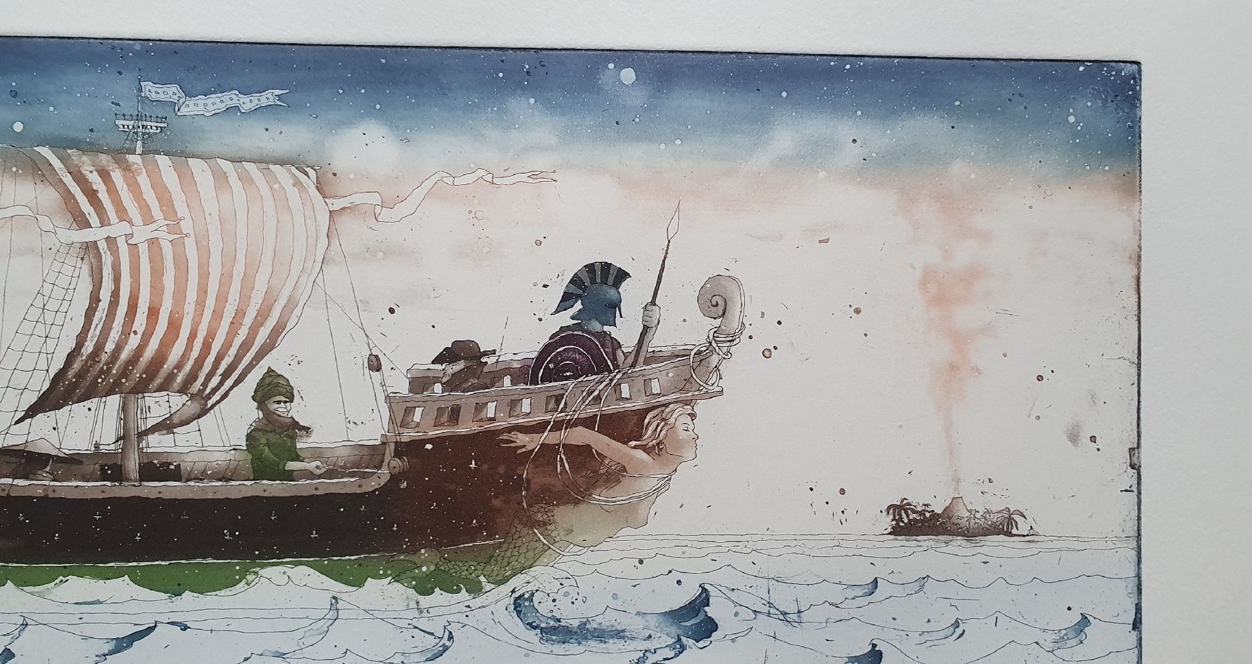 Dipinti: Bild - Thomas Möser "Ozeanwanderer" Farbradierung, 33/95 – Usato da Kreuzlingen venduto da Rschweiz1 5