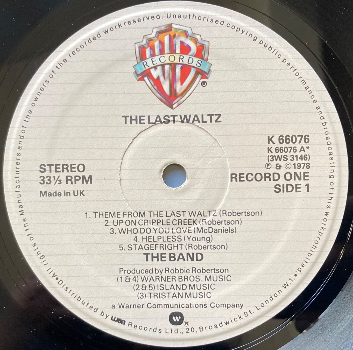 Schallplatten: THE BAND - THE LAST WALTZ – Gebraucht aus Poliez-Pittet von Newtown-Records 7