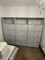 USM Haller Sideboard 3x5 mit 12 Klappen Lichtgrau Q2