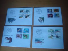PJ 1995 - 1996 - 1997 - 1998 FDC Serien‪‪‪