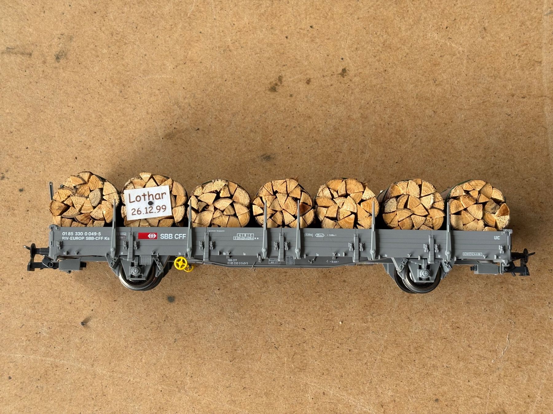 Roco Modelleisenbahnen: Roco Güterwagen Holz Lothar SBB – Neu (gemäss Beschreibung) aus Hauterive NE von eriamch 2