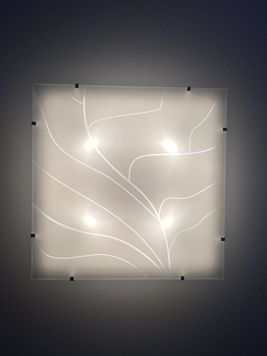 Lampadari & plafoniere: Plafonnier design verre dépoli élégant – Usato da Réchy venduto da Pittdesign 1