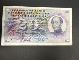20 Fr.-Note Schweiz 1961