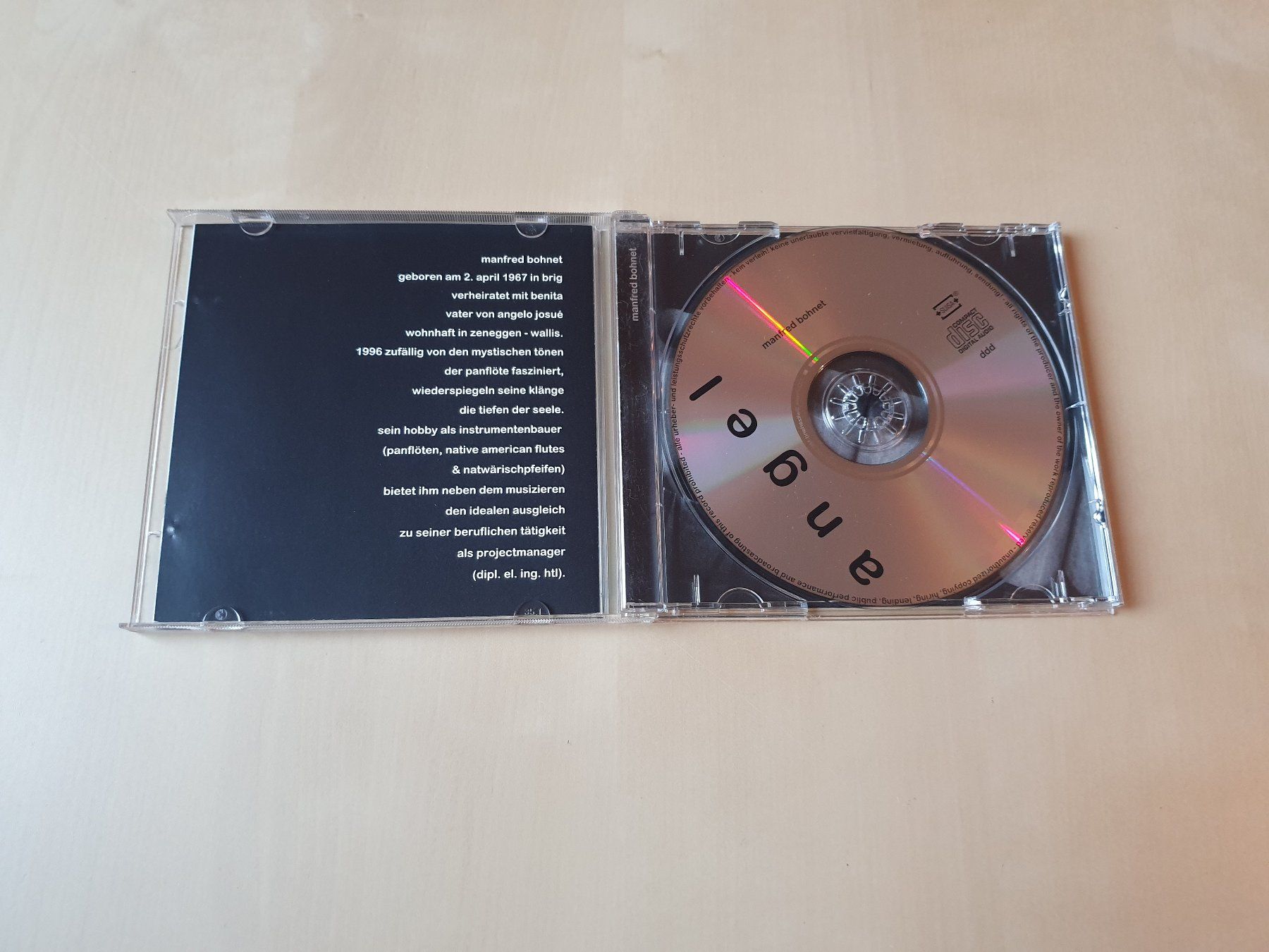 CD: Manfred Bohnet Angel – Usato da Stansstad venduto da collectorsshop 2