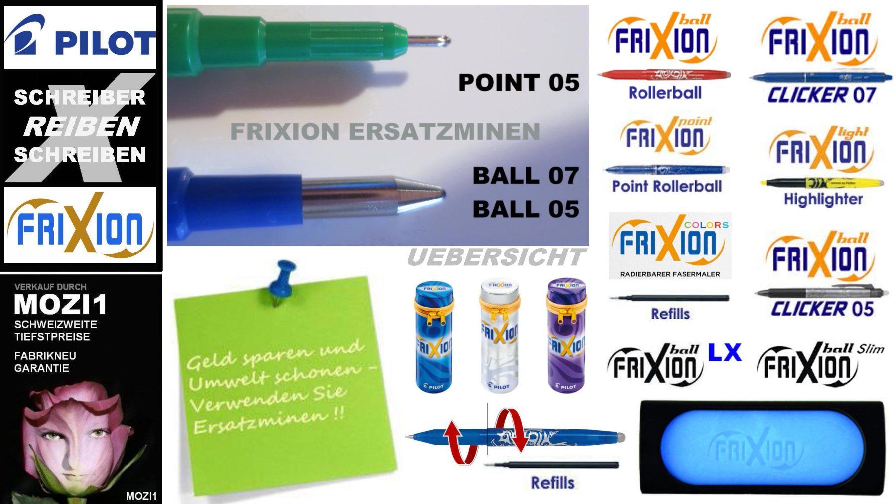 Pilot Stifte & Marker: Pilot Roller mit Deckel ** Frixion Ball 07 ** APRICOT – Neu (gemäss Beschreibung) aus Strengelbach von Mozi1 5