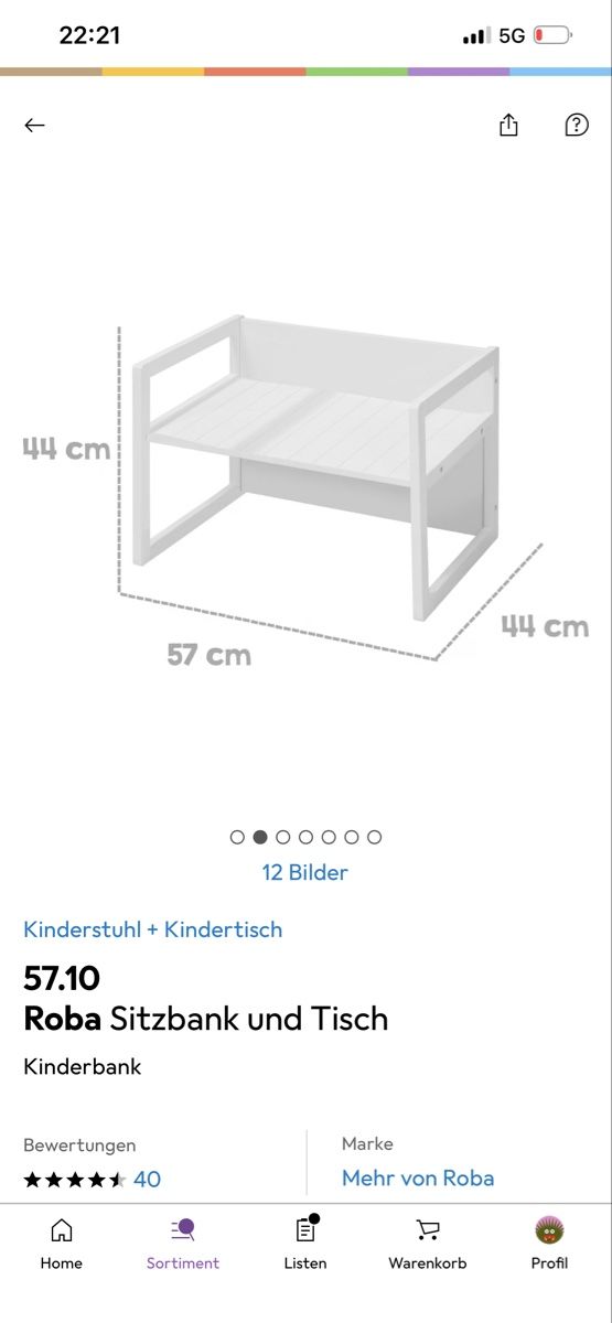 Set de table et chaises: Kinder tisch und stuhl – D'occasion à Au ZH par Ilamei 3