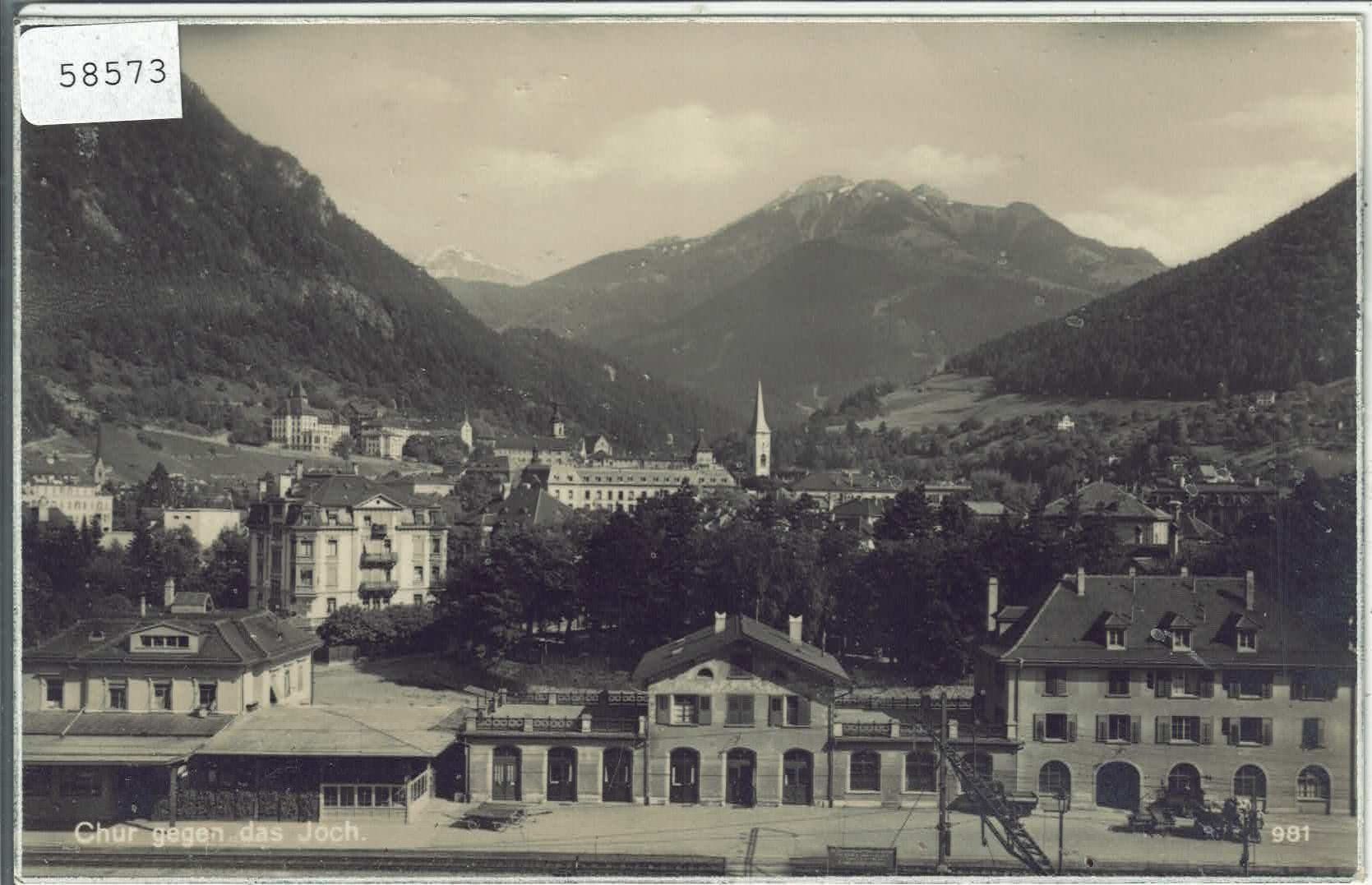 Ansichtskarten: Chur - Bahnhof – Gebraucht aus Ettingen von Kartenplanet