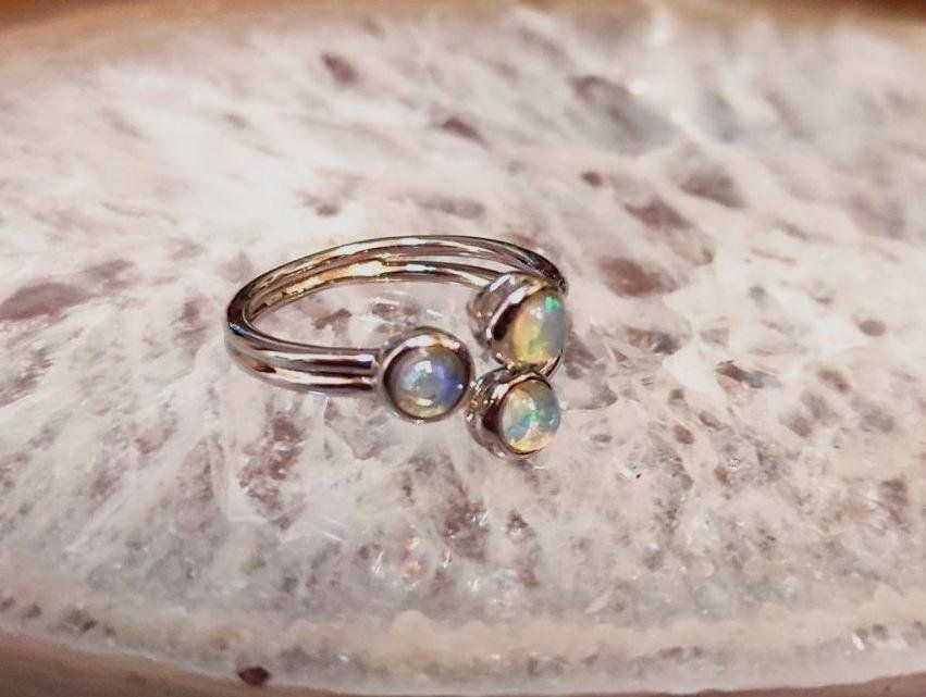 Anelli: STERLING SILBER 925° KRISTALLOPAL RING DM.18 – Nuovo (secondo la descrizione) da Weiningen ZH venduto da actera 6