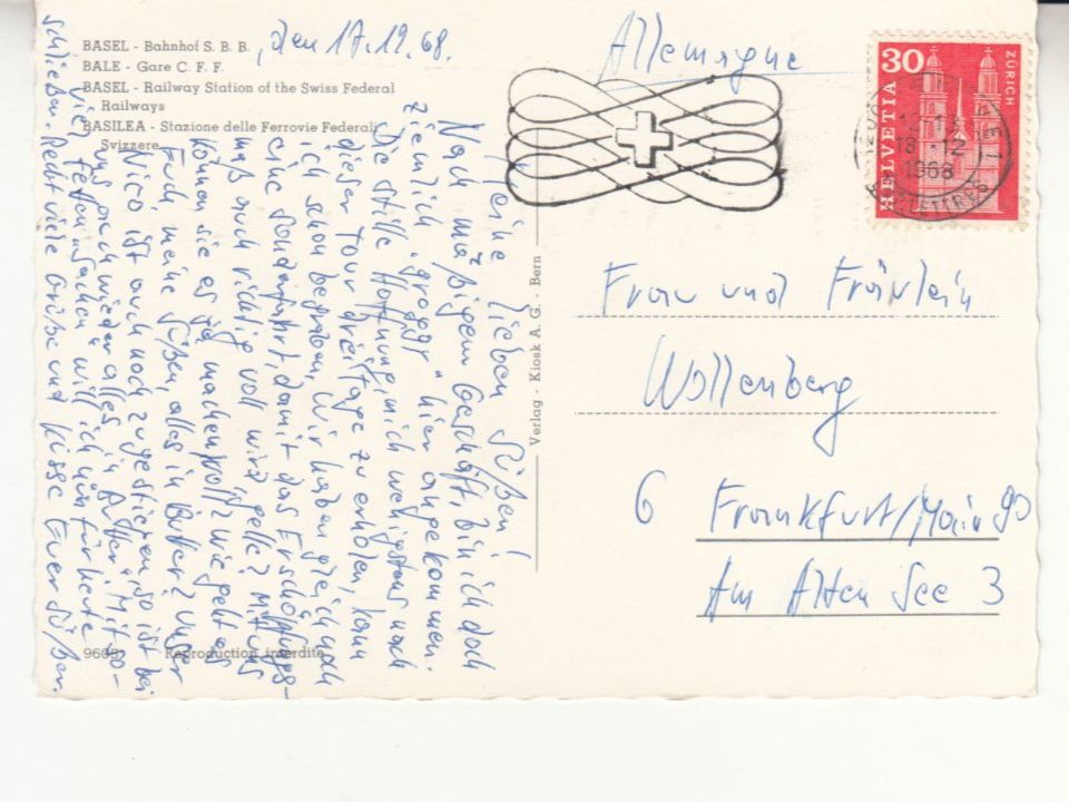 Cartoline postali: Basel 1968 – Usato da Bürglen TG venduto da StampGraf 1