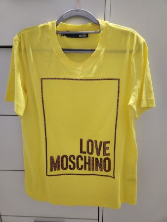 Love Moschino T-Shirt Gelb Grösse 38