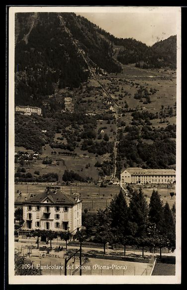 Cartoline postali: AK Piotta-Piora, Funicolare del Ritom – Usato da Berlin venduto da bartko-reher