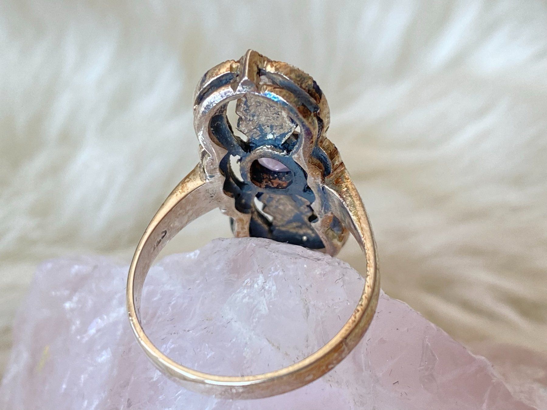 Anelli: Ring Silber 925 mit lila Stein – Usato da Istighofen venduto da Ringparadies 2
