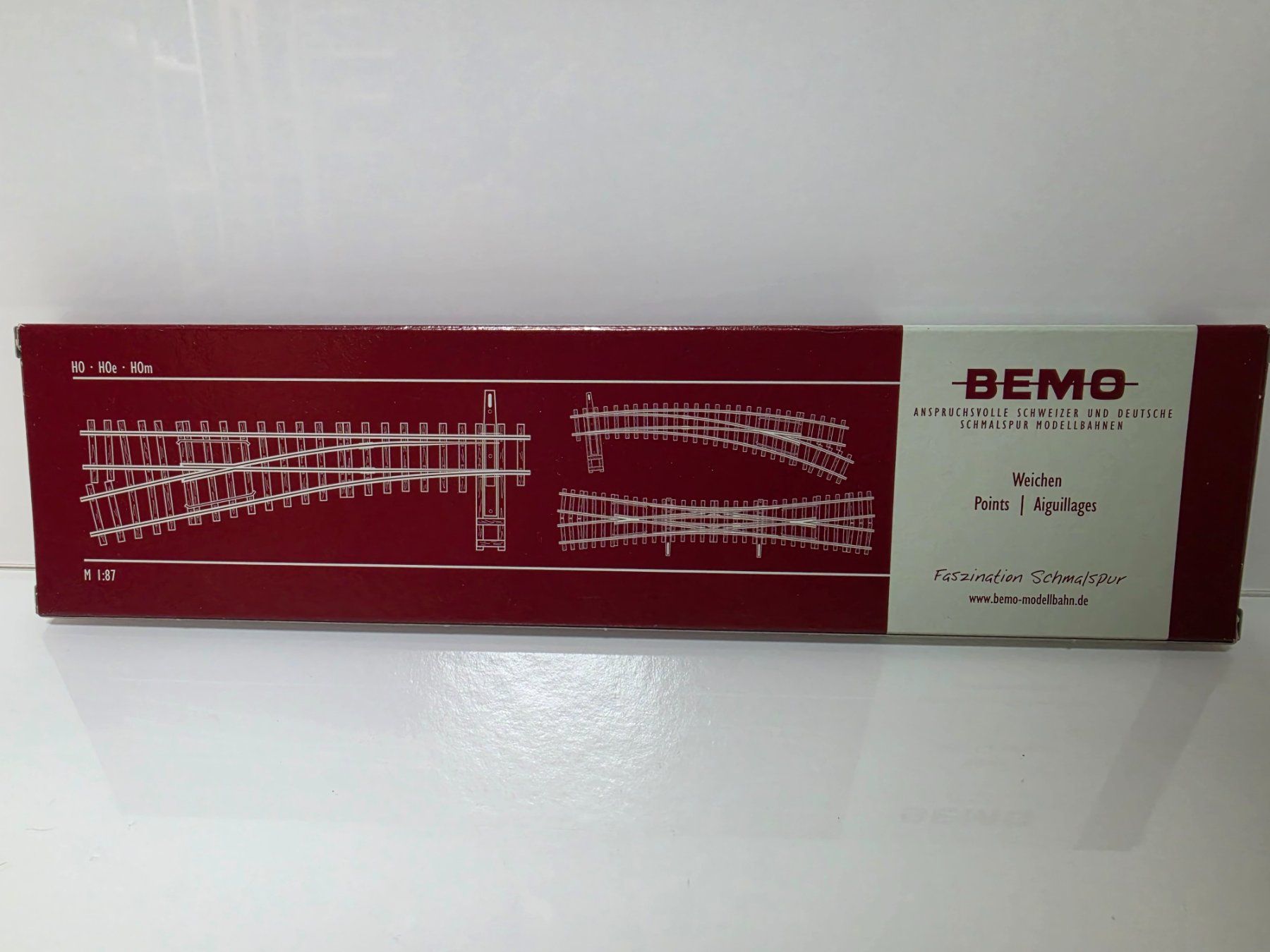 Bemo Modellini di ferrovie: Bemo Bogenweiche H0m 4294 657 neu – Nuovo e nell'imballaggio originale da Neuenhof venduto da ludovicco