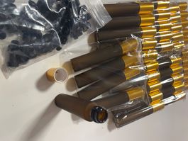 50 Stk. Leerflaschen mit Roll-On Aufsatz aus Glas