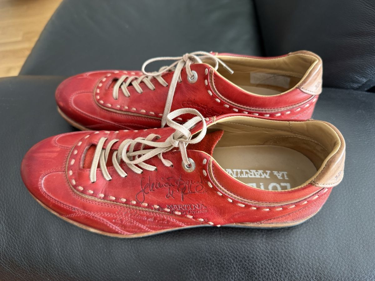 La Martina Herrenschuhe: La Martina Lote 75, Lederschuhe, rot – Gebraucht aus Goldach von Messerguru 4