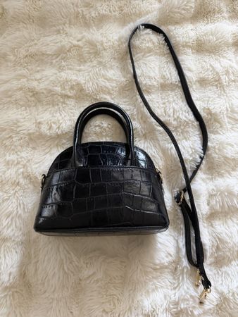 Christian Laurier Paris Mini Bag Croco Schwarz